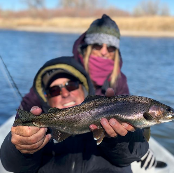Great fish caught on a chilly day in Wyoming.