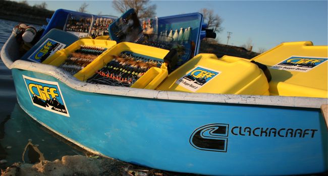 Cliff Outdoors Fly Boxes in float boat